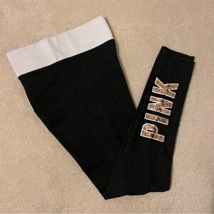 VS. PINK bling leggings-small EUC